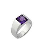 Estate Tank De Cartier 18k Amethyst Ring,
