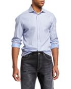 Men's French-collar Sport Shirt Without Pocket