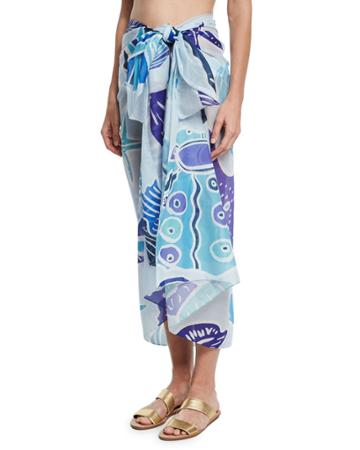Cotton Voile Shell Scarf,
