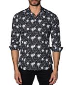 Men's Semi-fitted Clock-print