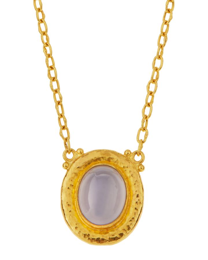 Gurhan 24k Muse Blue Chalcedony Pendant Necklace, Women's