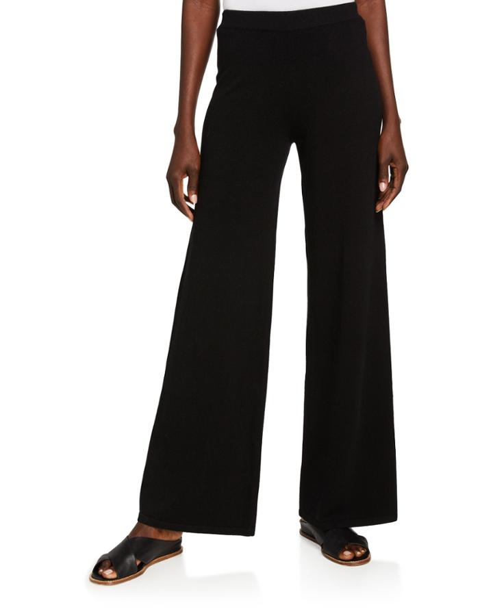 Wide-leg Cashmere-blend Pants