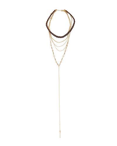 Multi-layer Mixed-media Necklace