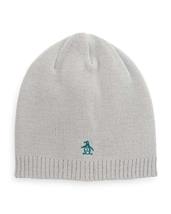 Penguin Hawks Reversible Beanie Hat, Light Ash,