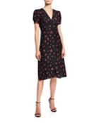 Paula Deep V-neck Dress