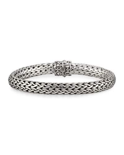 Dot Silver & 18k Gold Oval Bracelet,