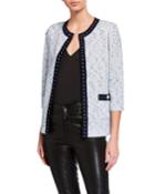 Nimes Tweed Knit 3/4-sleeve