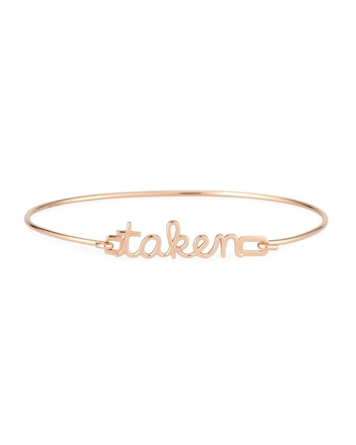 14k Rose Gold Taken Bangle