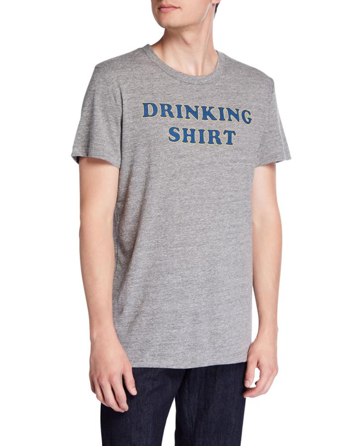 Men's Drinking Shirt Triblend Crewneck T-shirt