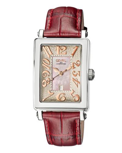 37mm Avenue Of Americas Watch W/ Leather