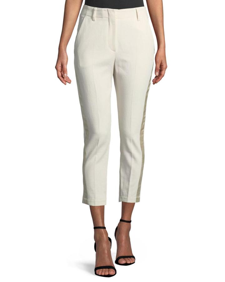 Side-striped Canvas Trousers