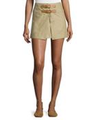 Tromp-l'oeil Double-buckle Mini