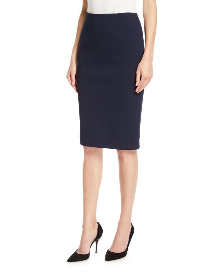 Luxe Sculptural Knit Pencil