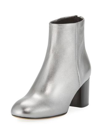 Drea Metallic Leather Booties