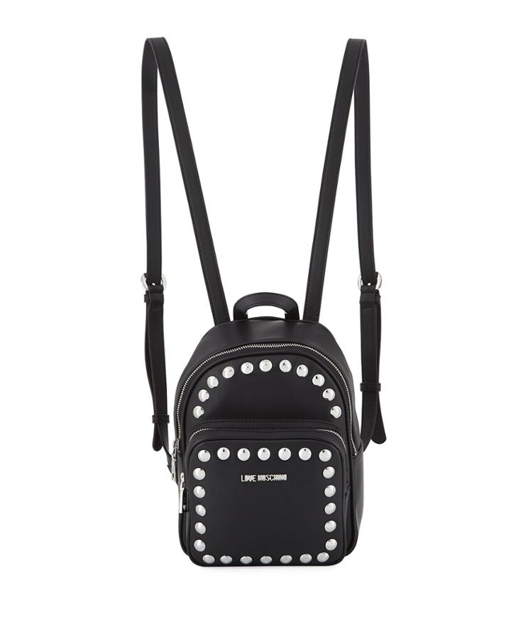Studded Leather Backpack
