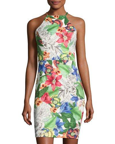Floral-print Scuba