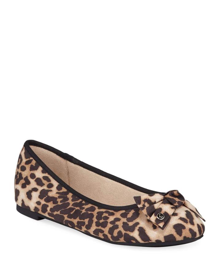 Connie Leopard Ballerina Flats