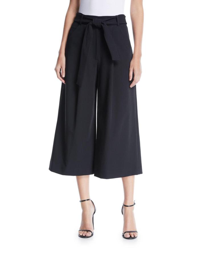 Rae Tie-front Culottes Pants