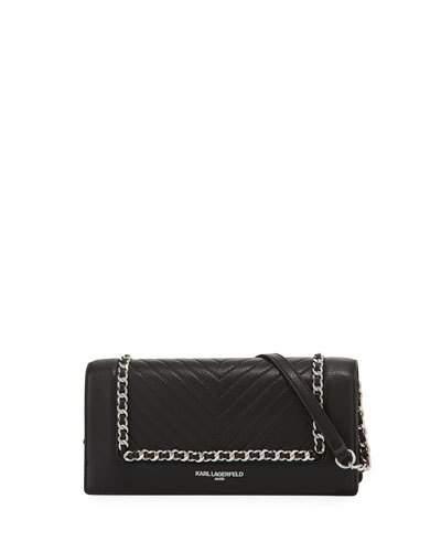 Charlotte Quilted Chain-trim Crossbody Bag