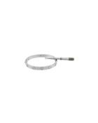 18k White Gold Diamond Love Bangle Bracelet,