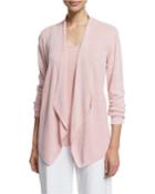 Lightweight Organic Linen Angled Cardigan