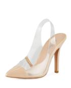 Madalyn Clear Patent Slingback Pumps