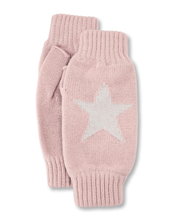 Star Intarsia Wrist Warmers