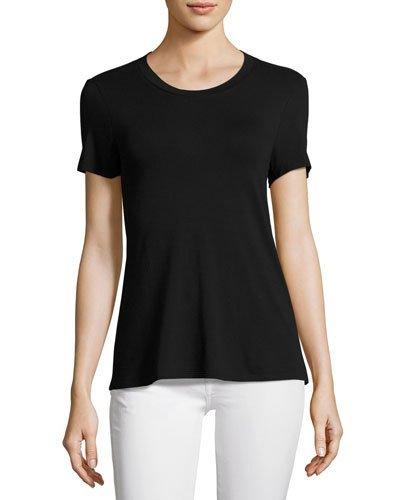 Short-sleeve Tee W/cutout Back, Black