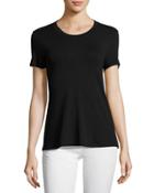Short-sleeve Tee W/cutout Back, Black