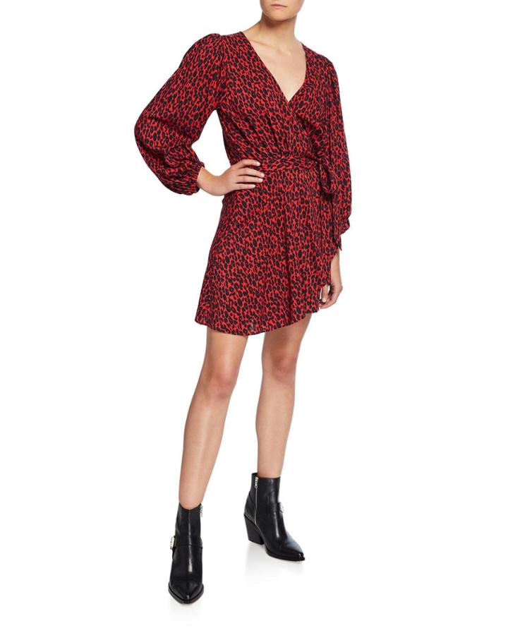 Boina Leopard-print Wrap Dress