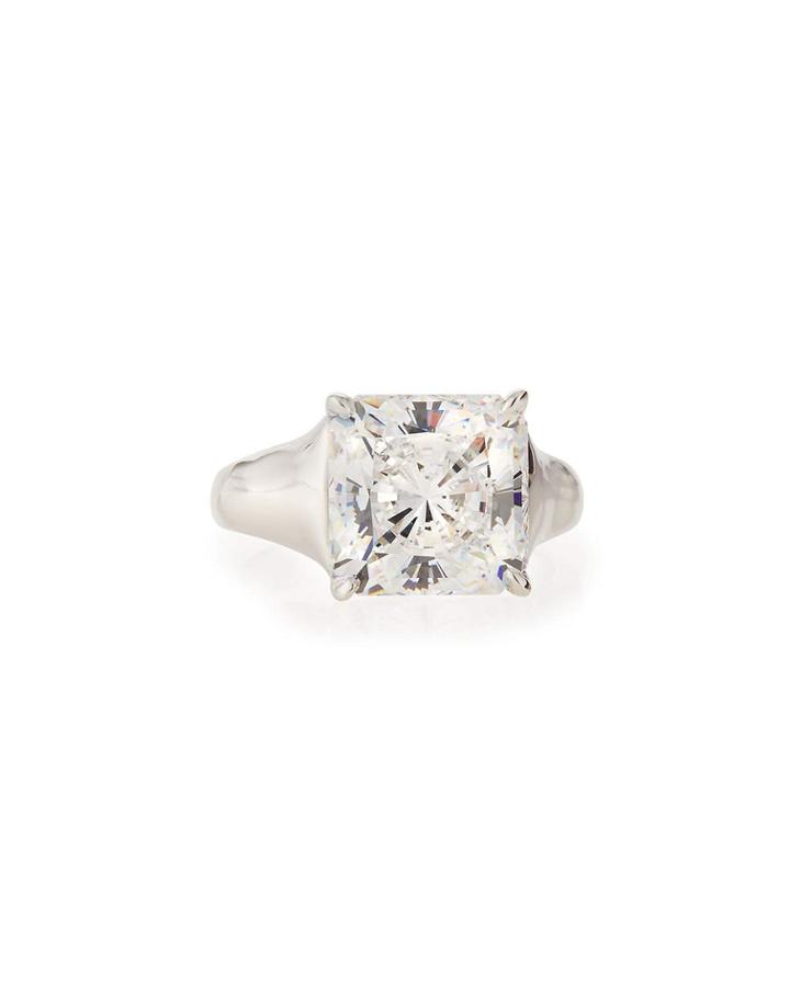 Antique-set Cz Cocktail Ring,