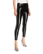 High Waisted Faux Leather