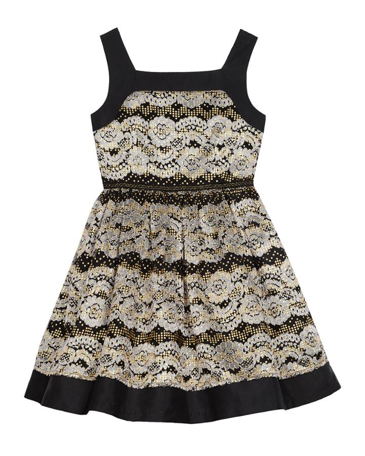 Metallic Dress, Girls'
