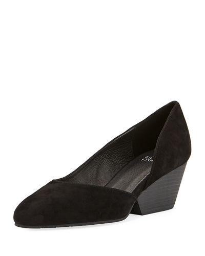 Lily Suede Half-d'orsay Pump