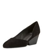 Lily Suede Half-d'orsay Pump