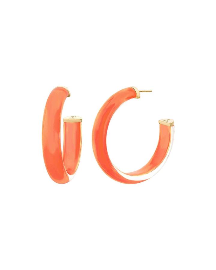 Lucite Hoop Earrings,