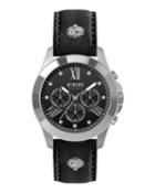 Men's 44mm Chronograph Watch W/ Leather