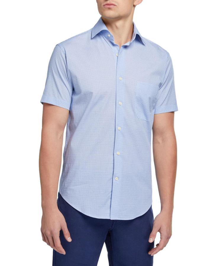 Men's Short-sleeve Micro-print