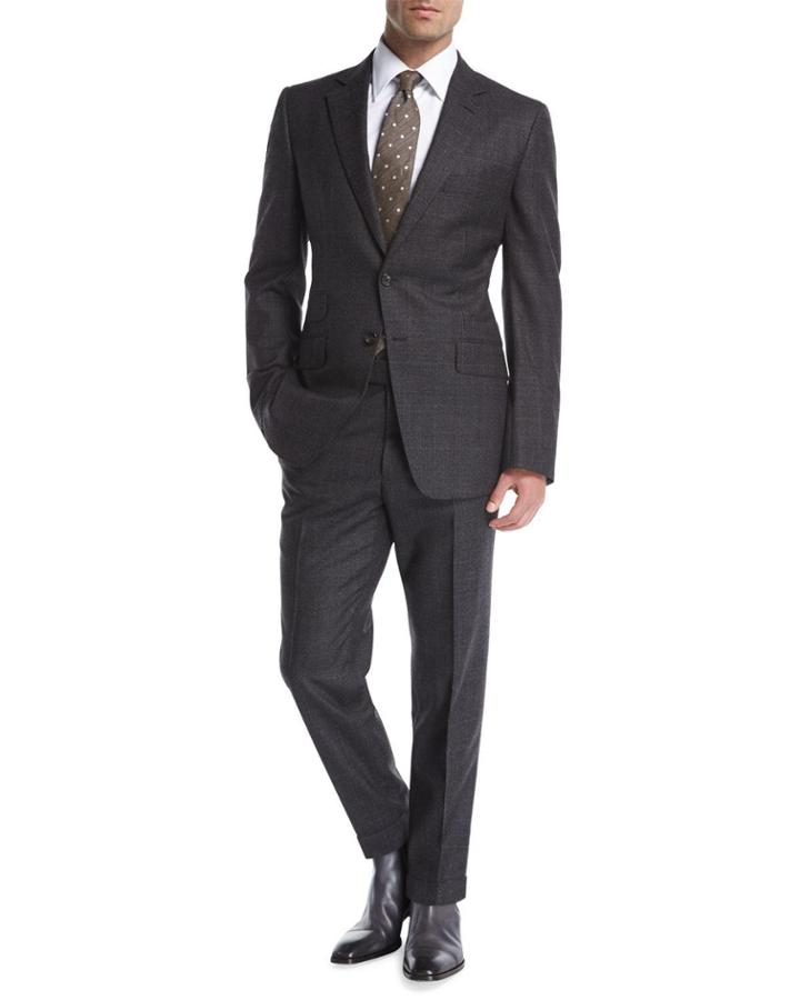 O'connor Base Tonal Plaid Wool Two-piece
