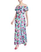 Drowning Roses Off-the-shoulder Ruffle