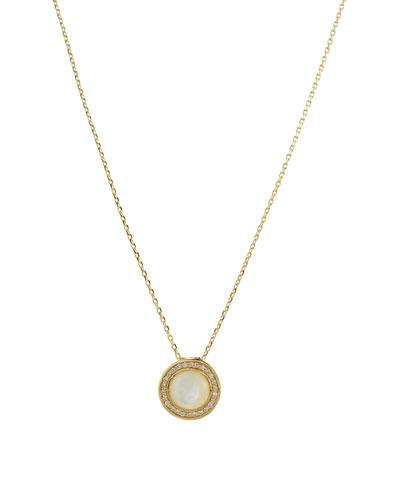 Audrey Mother-of-pearl Button Pendant Necklace