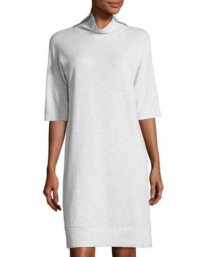 Half-sleeve Turtleneck Cashmere