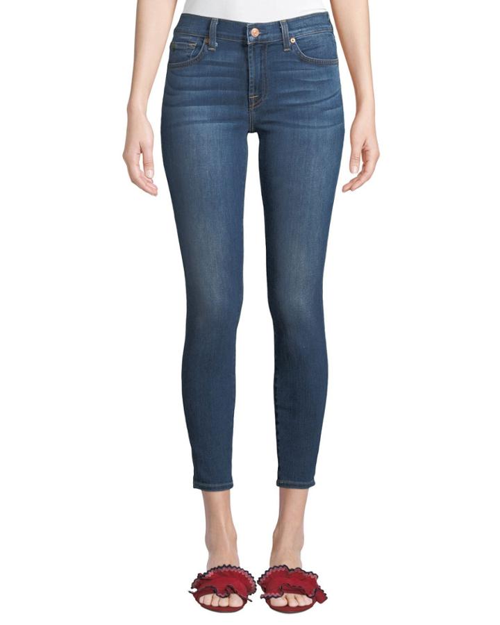 Gwenevere Knee-hole Skinny Ankle Jeans