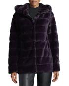 Faux-fur Quilted Chubby Jacket