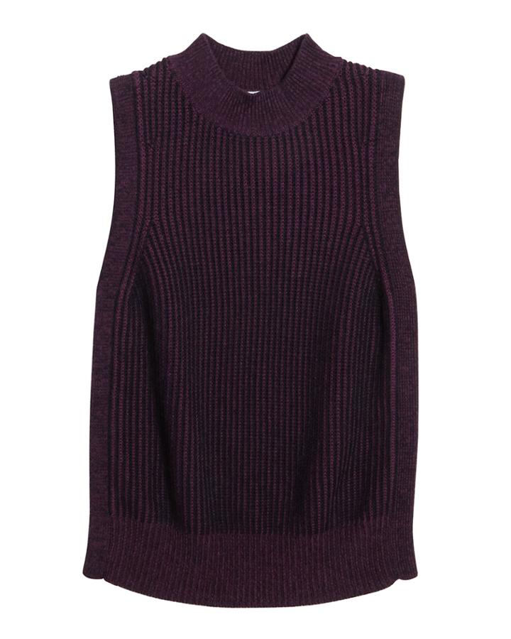 Girl's Braid Knit Sleeveless Sweater,