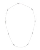 18k Lisse Cushion Stone Necklace W/ Diamonds