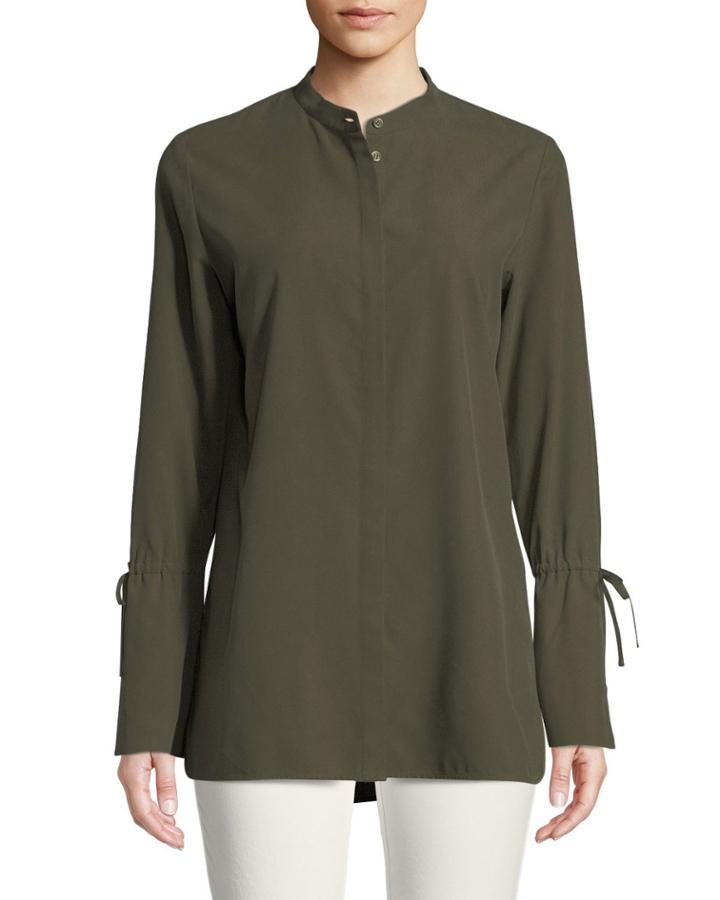 Desra Bell-sleeve Button-front