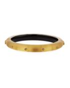 Neo Bohemian Crystal Rivet Slim Bangle, Golden
