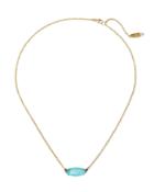 18k Prisma Single Medium Marquise Necklace In Amazonite Blue