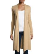 Cashmere Duster Cardigan, Camel
